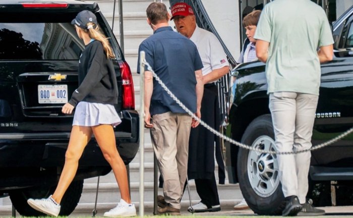 Ҳаммаси жойида: Трамп миш-мишлардан сўнг илк бор оммага кўриниш берди