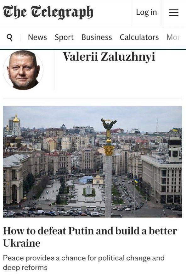 Залужний хавфсизлик кафолати сифатида Украинада ядровий қуролларни жойлаштиришни таклиф қилди