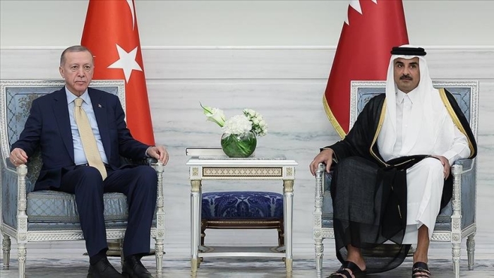 Erdo‘g‘an Qatar amiri Ol Soniy bilan G‘azodagi vaziyatni muhokama qildi Erdo‘g‘an Qatar amiri Ol Soniy bilan G‘azodagi vaziyatni muhokama qildi