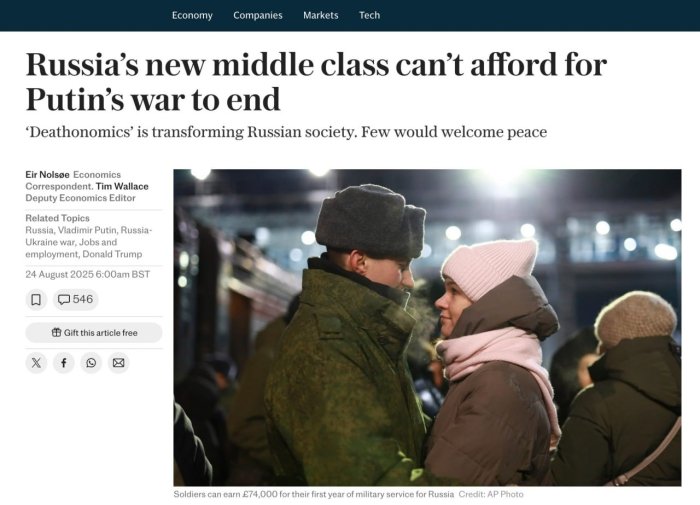 Rossiyaning yangi elitasi urush davom etishini xohlaydimi?