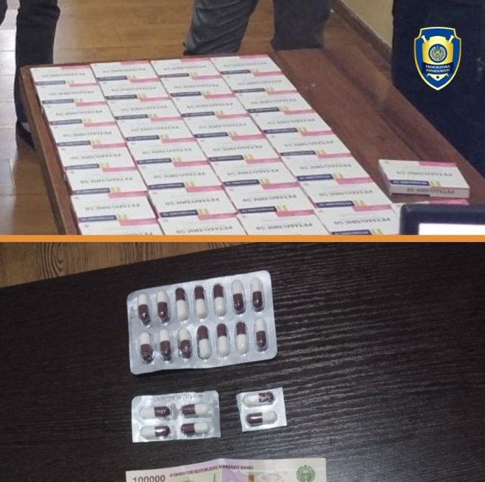 Жиззах ва Тошкент вилоятларида кучли таъсир қилувчи дори воситаларининг савдоси фош этилди