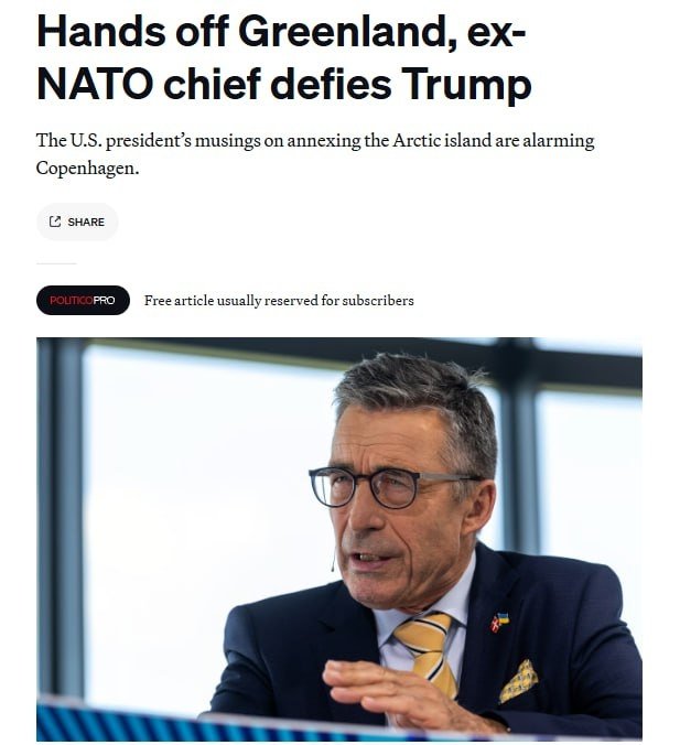 НАТО собиқ бош котиби: Трамп иттифоқдошига нисбатан виждонсизларча муносабатда бўлмоқда НАТО собиқ бош котиби: Трамп иттифоқдошига нисбатан виждонсизларча муносабатда бўлмоқда