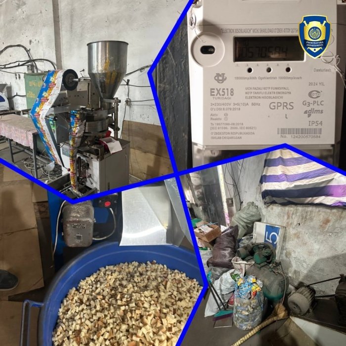 Andijon shahrida 1,5 mlrd so‘mlik elektr energiyasini o‘g‘irlagan sex aniqlandi