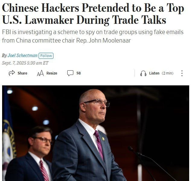 АҚШда конгрессмен Моленар номидан хат юбориш ҳолати тергов қилинмоқда