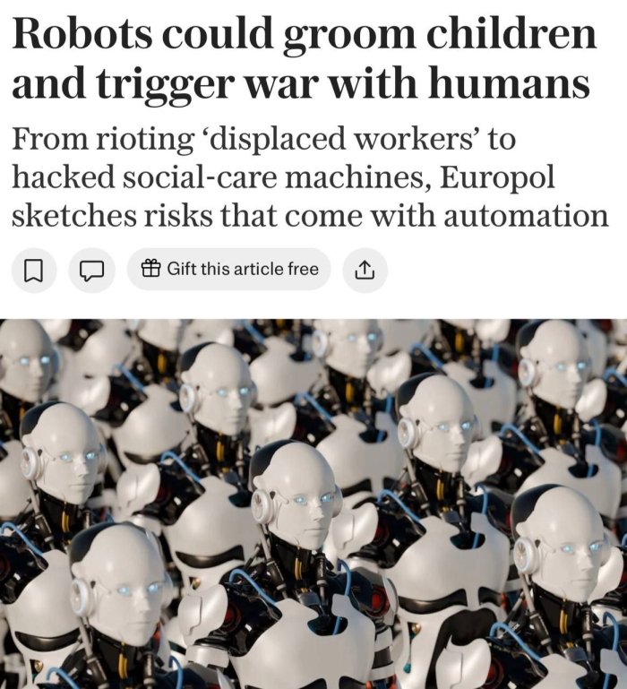 2035 yilga kelib odamlar va robotlar o‘rtasida urush boshlanadimi?