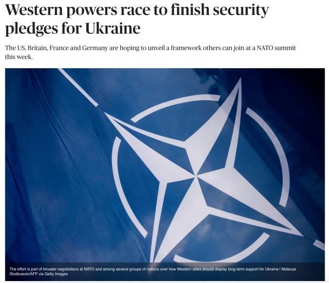 G‘arb davlatlari Ukrainaning xavfsizligi bo‘yicha majburiyatlarini bajarishga shoshilishmoqda — Politico