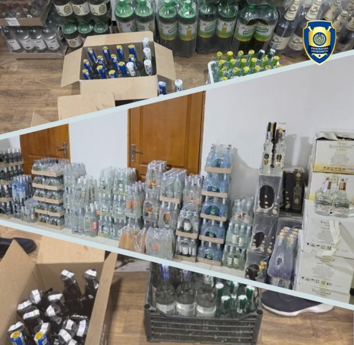 Farg‘ona va Qashqadaryoda qalbaki aksiz markali alkogol mahsulotlari savdosining oldi olindi