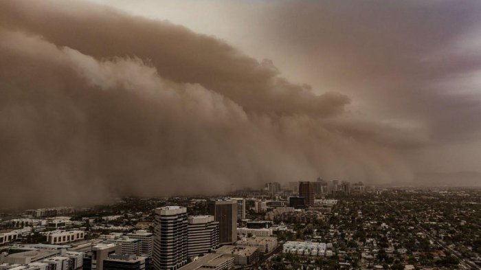 Amerikaga kuchli qum bo‘roni yopirilmoqda