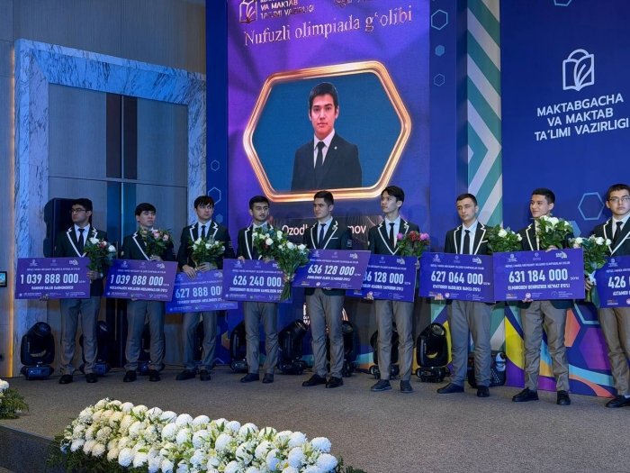 2 nafar maktab o‘quvchisi 2 mlrd so‘mdan ortiq pul mukofoti bilan taqdirlandi