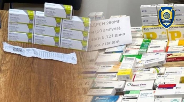 Тошкент шаҳрида шифокор рецептисиз кучли таъсир қилувчи дори воситаларини сотган дорихоналар фош этилди
