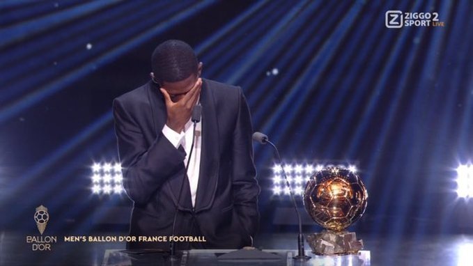 Дембеле «Олтин тўп»ни қўлга киритгандан сўнг нега йиғлаб юборганини тушунтирди