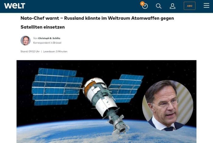 Россия коинотда уруш бошлаши мумки