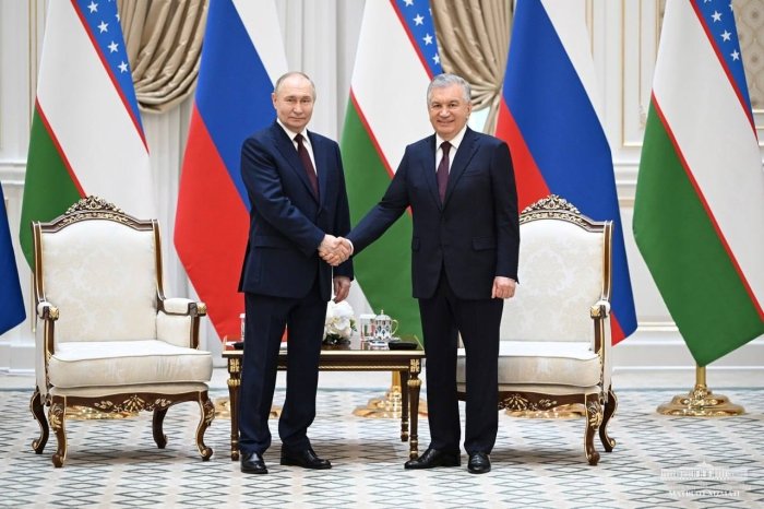 Мирзиёев ва Путиннинг тор доирадаги учрашуви бўлиб ўтди