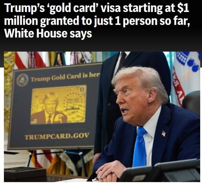 Trampning “Oltin kartasi” ni faqatgina bir kishi oldi