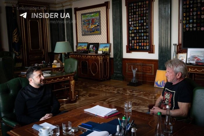 Aktyor Shon Penn Ukrainaga kelib, Zelenskiy bilan uchrashdi