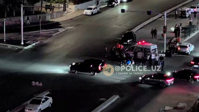 Яккасарой туманида "KIA" автомашинаси Скутерни уриб юборди