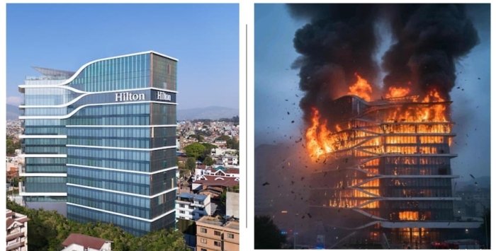 Непалда Hilton меҳмонхонаси ёқиб юборилди