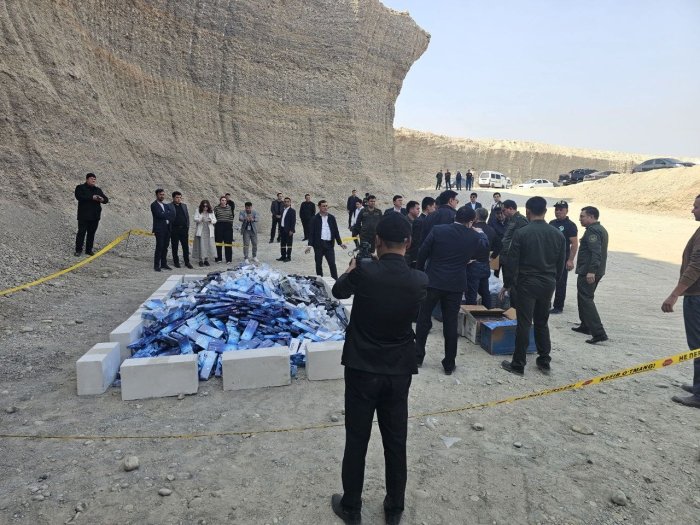 Farg‘onada salkam 500 mln so‘mlik noqonuniy tamaki mahsulotlari yo‘q qilindi            