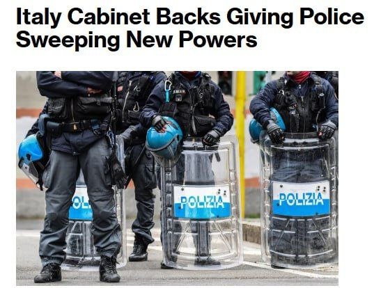  Italiyada fuqarolar 12 soatgacha vaqtincha hibsda saqlanishi mumkin