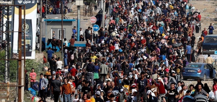 Falastinliklar G‘azo sektorining shimolini ommaviy tarzda tark etmoqda Falastinliklar G‘azo sektorining shimolini ommaviy tarzda tark etmoqda