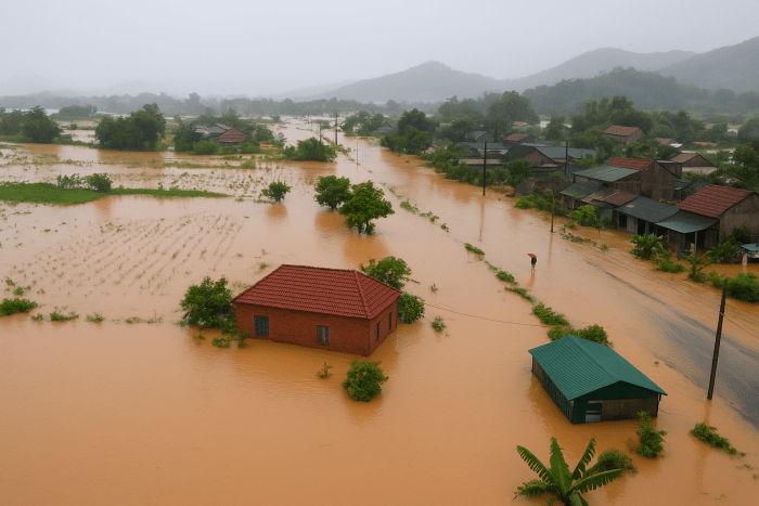 Вьетнамдаги ёмғир ва кўп сув оқимлари оқибатида ҳалок бўлганлар сони 55 кишига етди