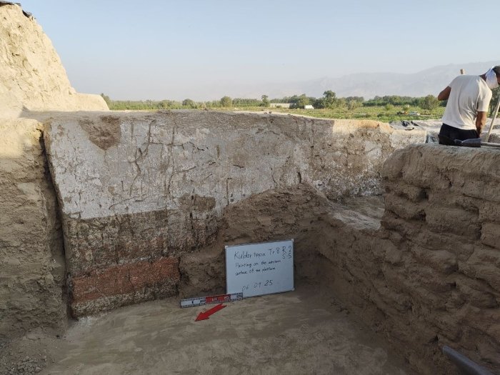 Қулдортепа ибодатхонасида илк ўрта асрларга оид ноёб топилмалар аниқланди