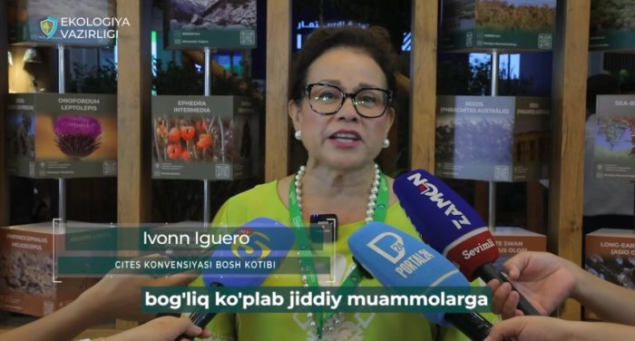 CITES Бош котиби “Eco Expo Central Asia 2025” кўргазмаси нима учун аҳамиятли эканлигини айтди