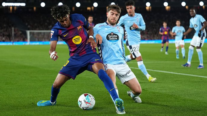 Ла лига. «Барселона» Ямалнинг голи эвазига «Сельта»ни мағлуб этди (видео)