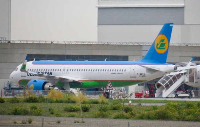 Airbus концернининг Тулузадаги заводида Uzbekistan Airways авиакомпанияси учун янги иккита A-320 NEO самолётлари синов парвозларини бошлади