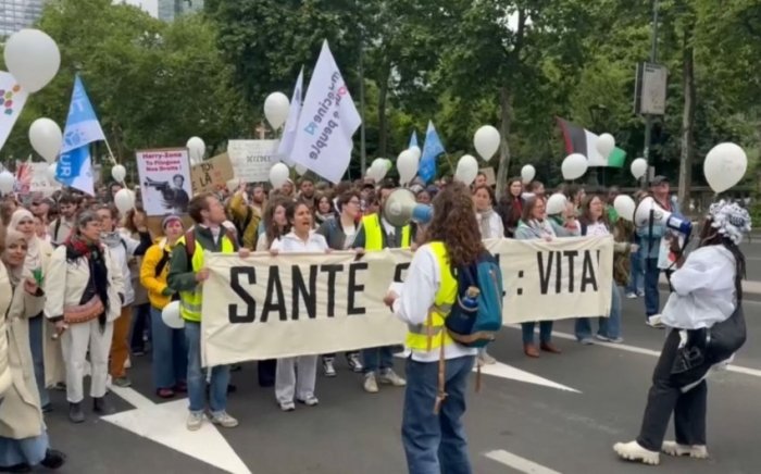 Belgiyada tejamkorlik choralariga qarshi namoyish bo‘lib o‘tdi