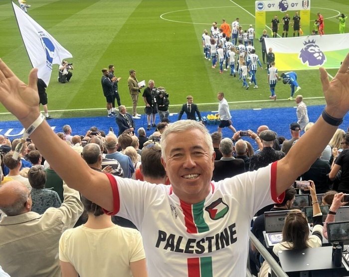 "Brayton" muxlisi Falastin libosini kiygani uchun 5 ta uy o‘yiniga kiritilmaydigan bo‘ldi