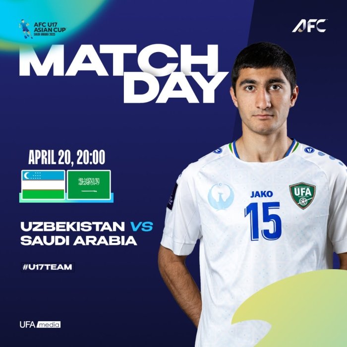 Ўзбекистон U-17 бугун Осиё Кубоги финалида мезбонларга қарши майдонга чиқади