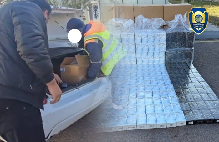 Тошкент вилоятида 4 500 қути акциз маркасиз тамаки маҳсулотларини сотиш мақсадида олиб кетаётган шахс ушланди