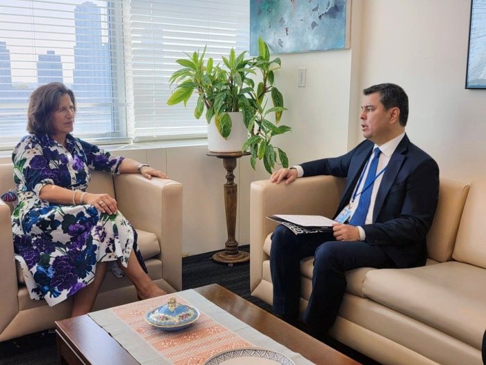 Sherzod Asadov BMT Bosh kotibining global kommunikasiyalar bo‘yicha o‘rinbosari bilan uchrashdi