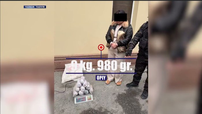 Тожикистондан келтирилган жами 32 кг наркотик модда ашёвий далил сифатида олинди