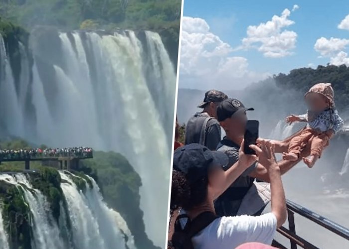 Argentinada sayyoh suratga tushish uchun bolasining hayotini xavfga qo‘ydi