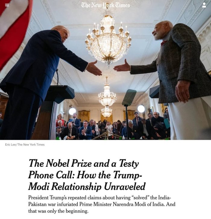 AQSh va Hindiston munosabatlarining yomonlashishiga nima sabab bo‘ldi?