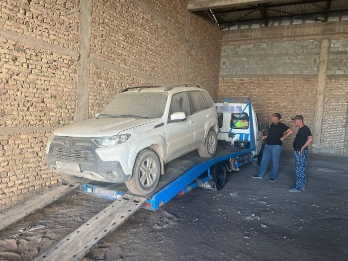 Qarzdor korxonaning qidiruvdagi “Niva”si omborxonadan topildi