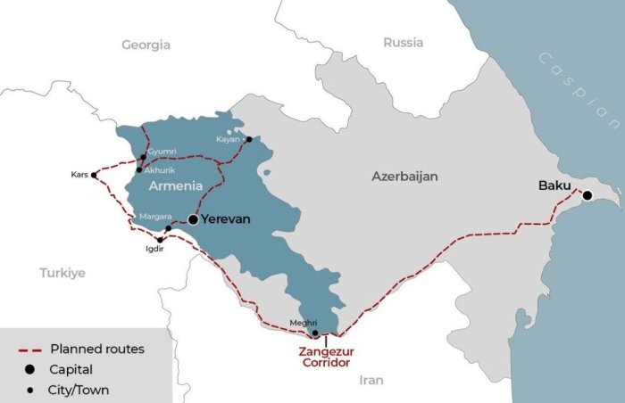 Zangezur koridori: Eron va Rossiyani blokirovka qilish uchun AQSH-Isroil fitnasimi?