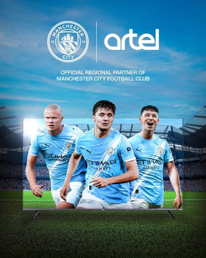«Artel» «Manchester Siti» bilan homiylik shartnomasini imzoladi