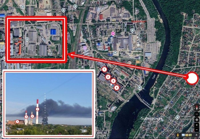 Пензада дронлар саноат корхонасига ҳужум қилди