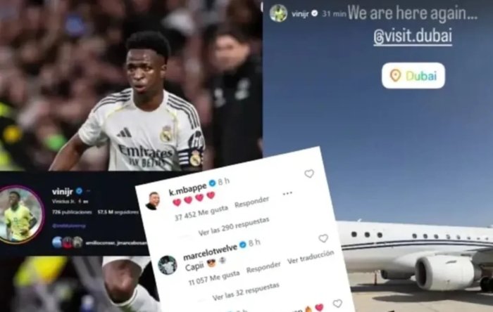 Кутилмаганда Винисиус Дубайга учиб кетди