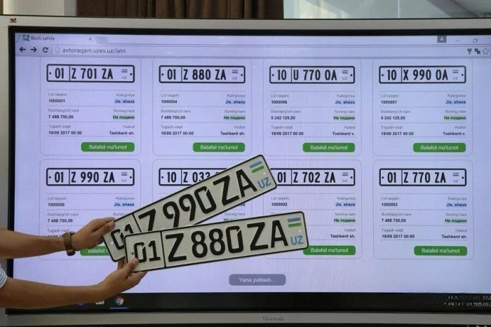 Ўзбекистонда ҳам исмни машинага рақам қилиб қўйиш мумкин бўлади — Ҳукумат қарори