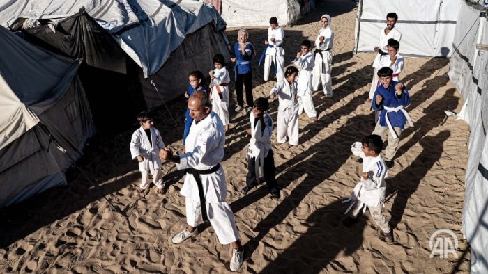 Ғазо секторида болалар карате машғулотлари орқали руҳий таянч топмоқда