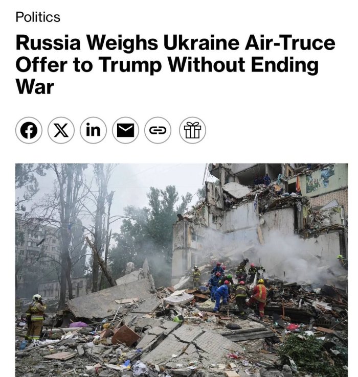 Россия Украина билан ҳаво сулҳига рози бўлиши мумкин