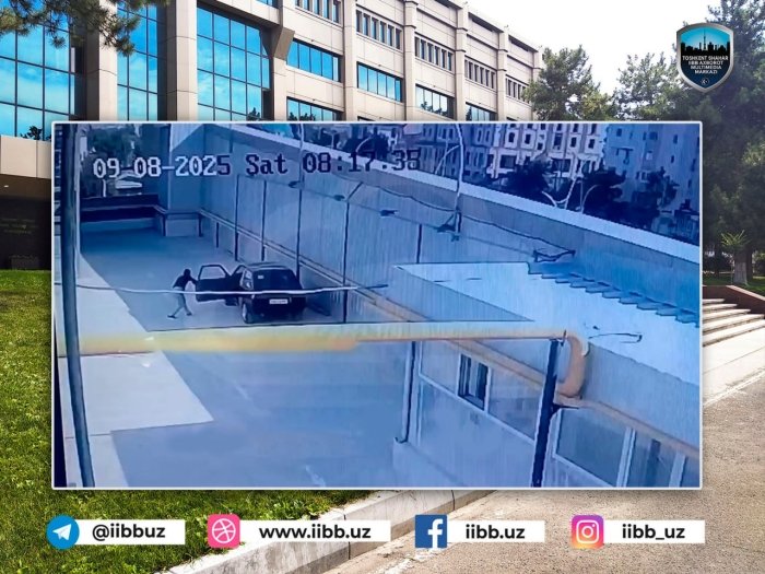 Toshkentda noma’lum shaxs avtoturargohda turgan avtomashinani ustiga sakrab, uni haydab ketdi
