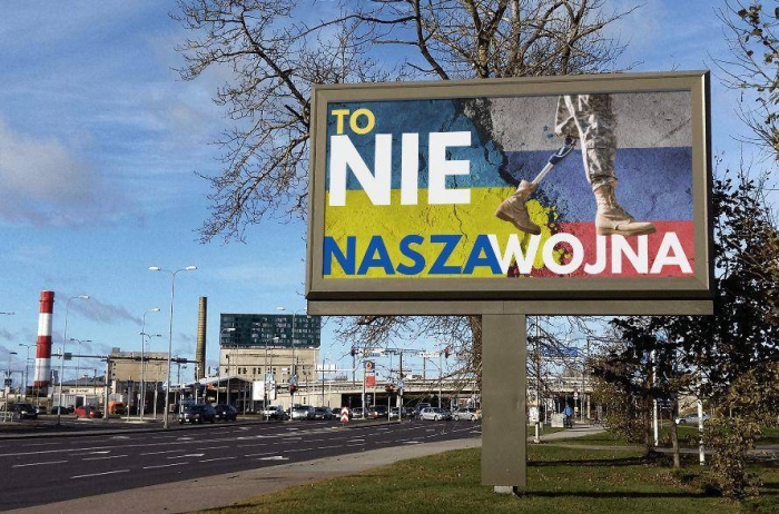 Polshaning Chestoxova shahrida Ukrainaga qarshi reklama taxtalari paydo bo‘ldi