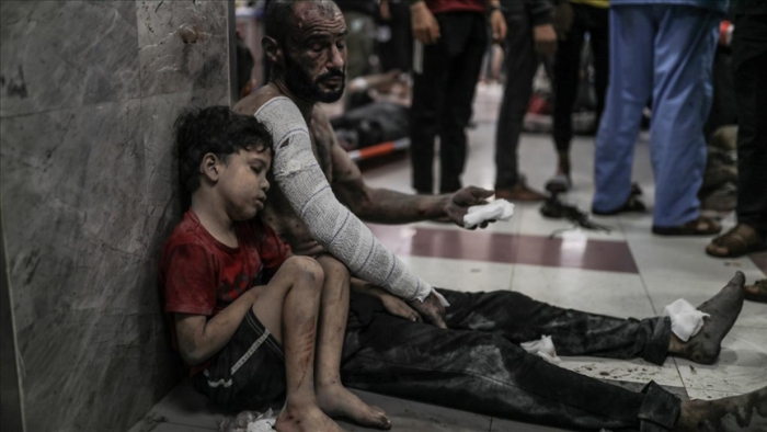 Isroil Indoneziya kasalxonasi atrofidagi ko‘p qavatli uylarning tomlariga snayperlar joylashtirib kasalxona darvozasi oldida har qanday harakatga nisbatan o‘q uzgan Isroil Indoneziya kasalxonasi atrofidagi ko‘p qavatli uylarning tomlariga snayperlar joylashtirib kasalxona darvozasi oldida har qanday harakatga nisbatan o‘q uzgan