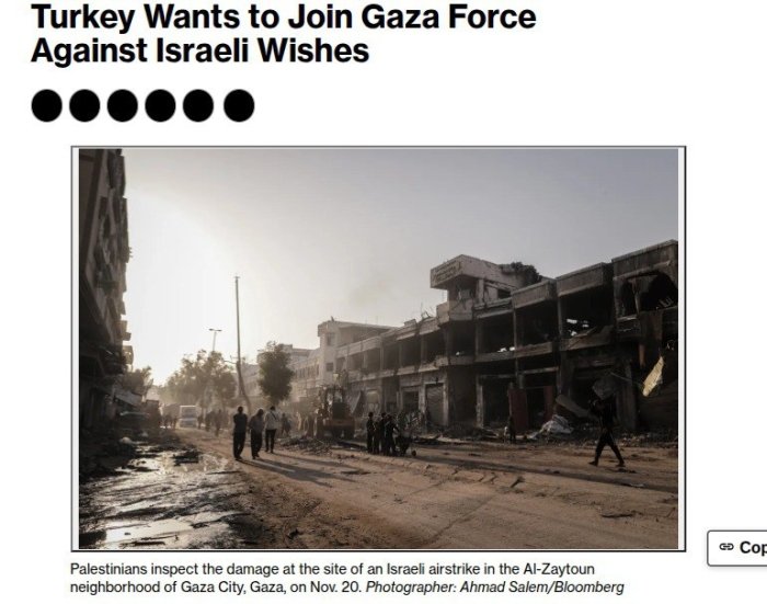 Туркия Исроил қаршилигига қарамай Ғазога қўшин юборишга тайёр