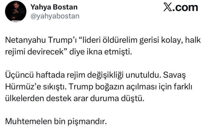 Trampni Eronga hujum qilishgan Netanyaxu ko‘ndirgan